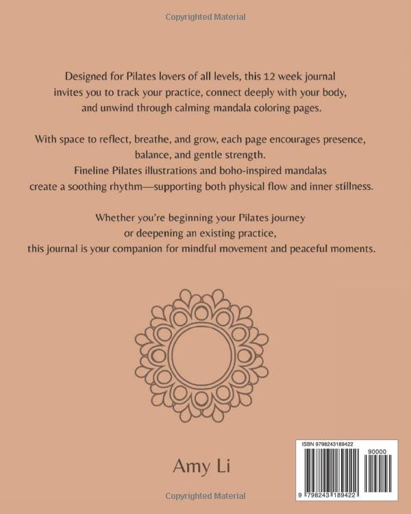 Boek Pilates Movement Journal – Mandala Coloring Edition