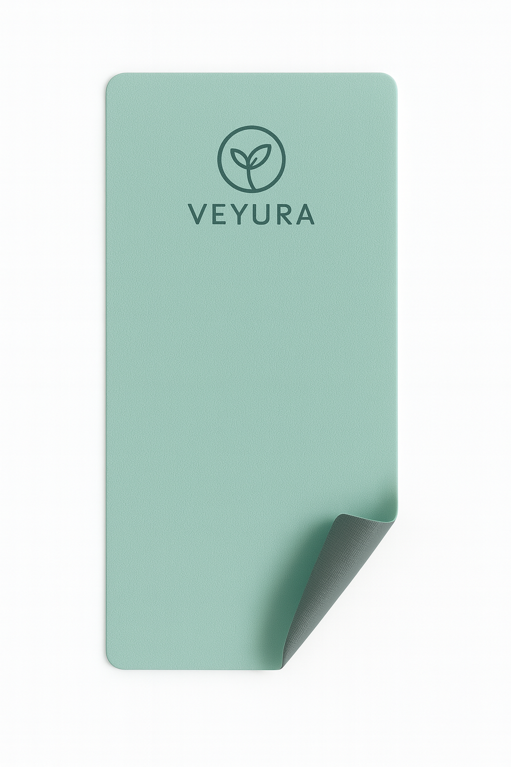Veyura Dikke Yogamat Groen/Grijs TPE | Antislip & Duurzaam